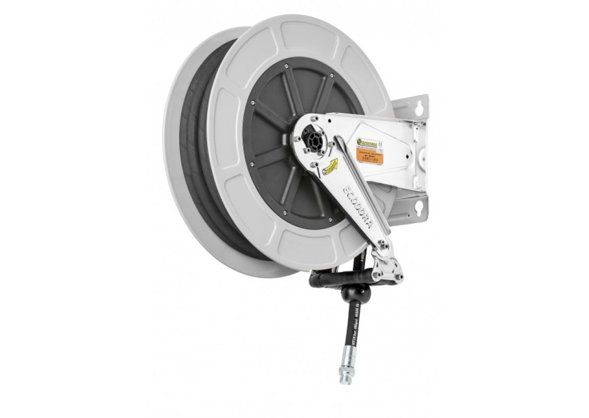 Ecodora 567000105 Enrouleur de tuyau 18m (air/eau 100°C) - 200 bar - tuyau 3/8" (4432/32) - (4432/32)