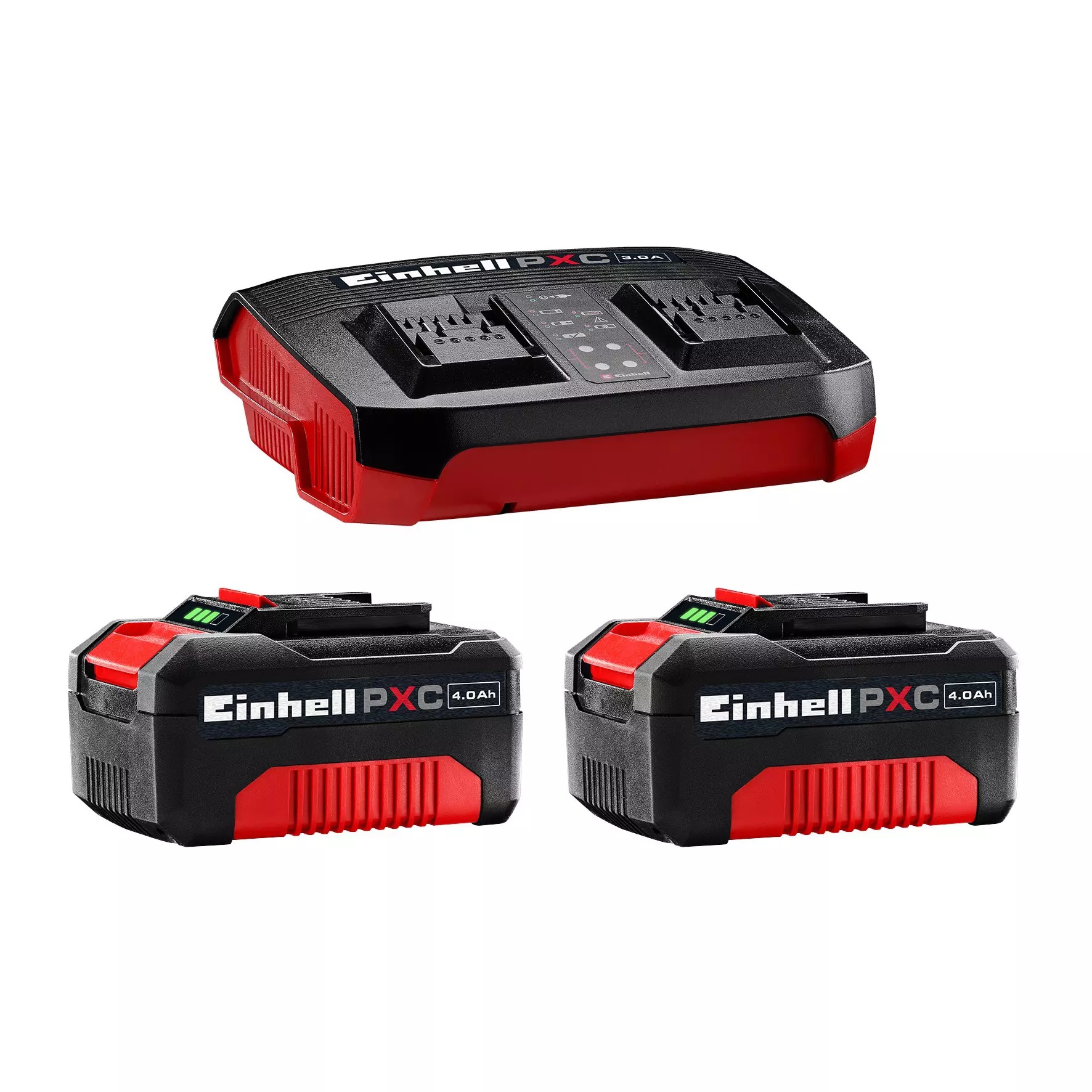 Einhell 4512112 Kit de démarrage 18 V/4.0 Ah 2 batteries et chargeur DUO