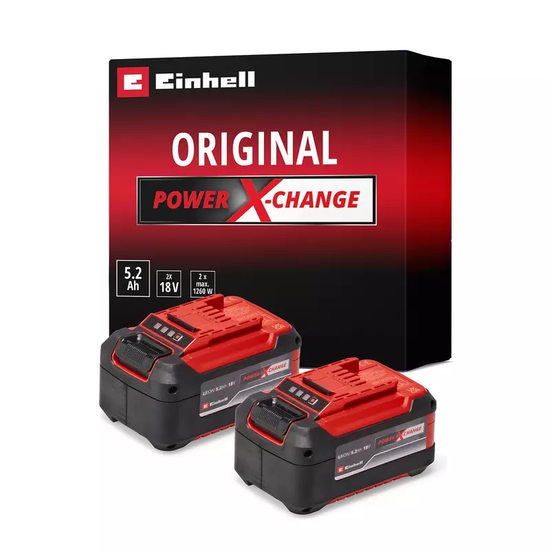 Einhell 4511526 Batterie DUO-pack 2x5.2Ah 18V excl. chargeur en boîte