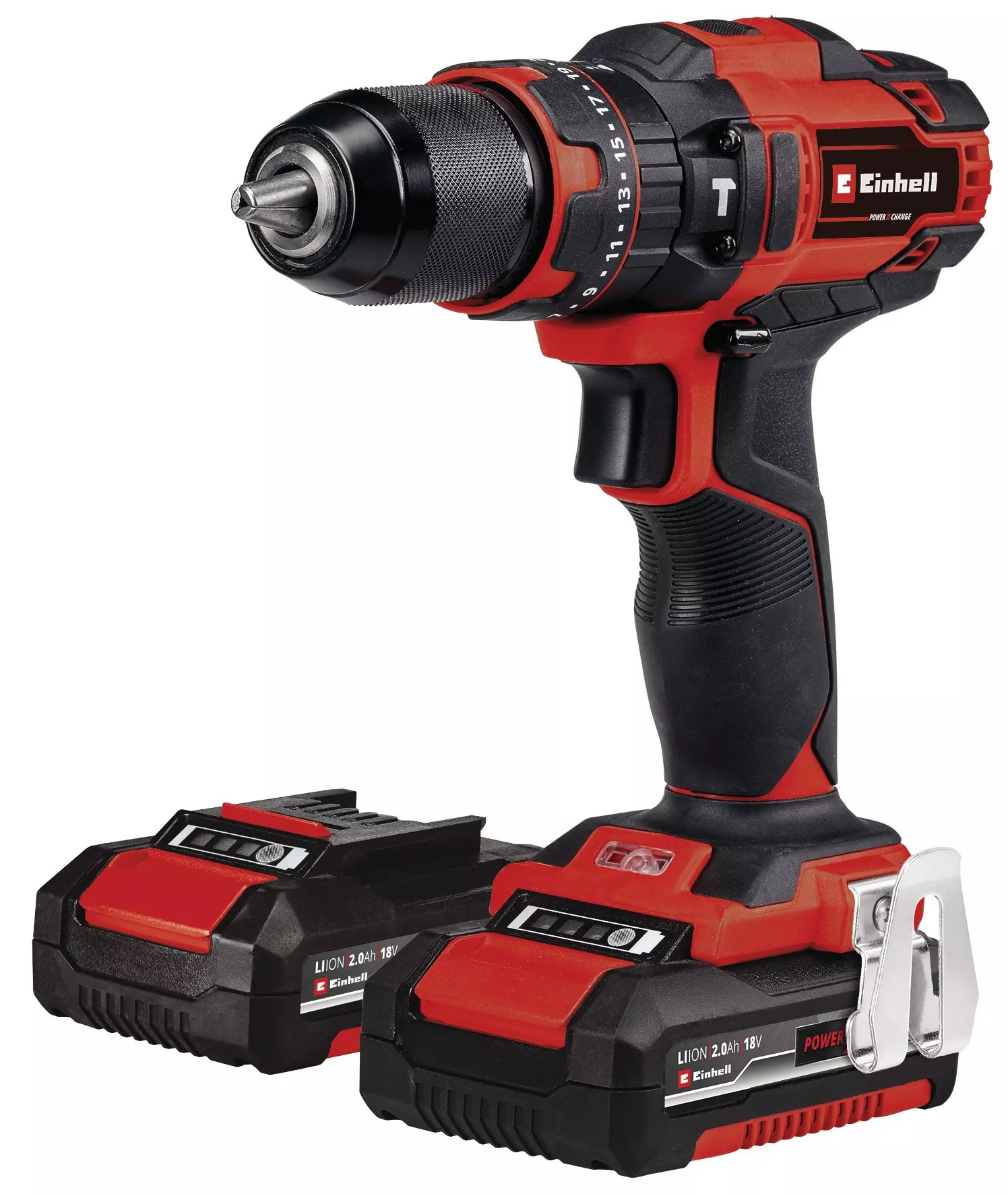 Einhell 4513992 Einhell 4513992 E-CD 18/40 Li-i Kit Accu Perceuse-visseuse à percussion avec 65 accessoires incl. 2x2.0Ah et chargeur en valise