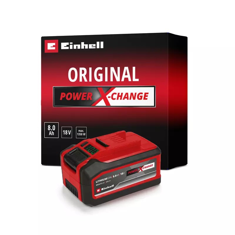 Einhell 4511600 Batterie PXC+ Li-Ion 18 V 5,0-8,0 Ah