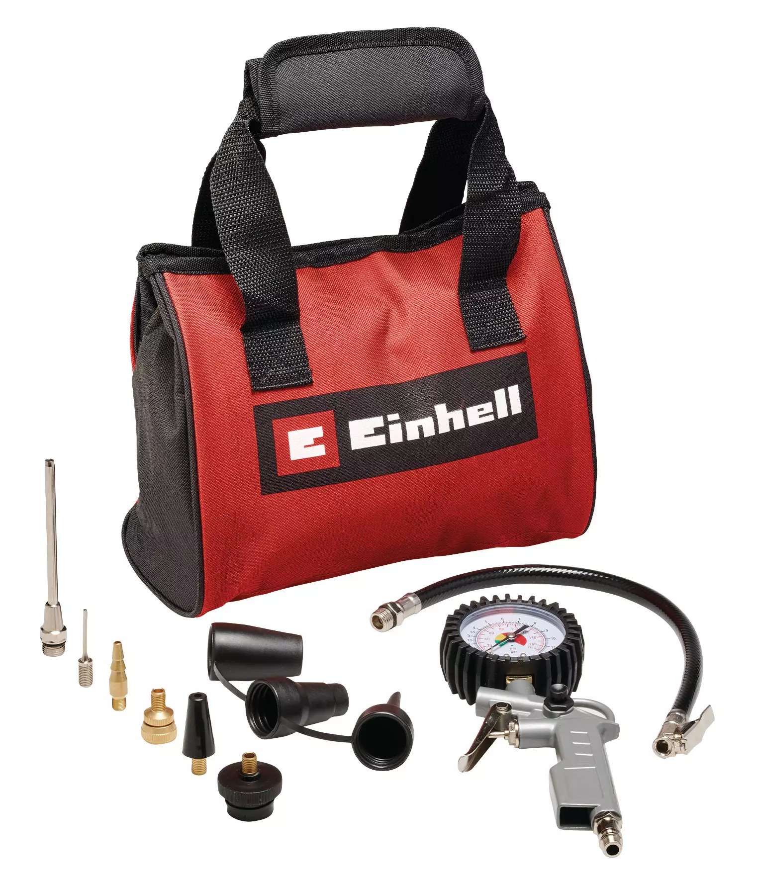 Einhell 4139694 Kit d'air comprimé 10 pièces dans une mallette de transport