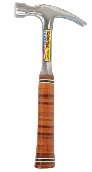 Estwing 02-4101E16S Marteau-griffe droit poign&eacute;e cuir 448 grammes