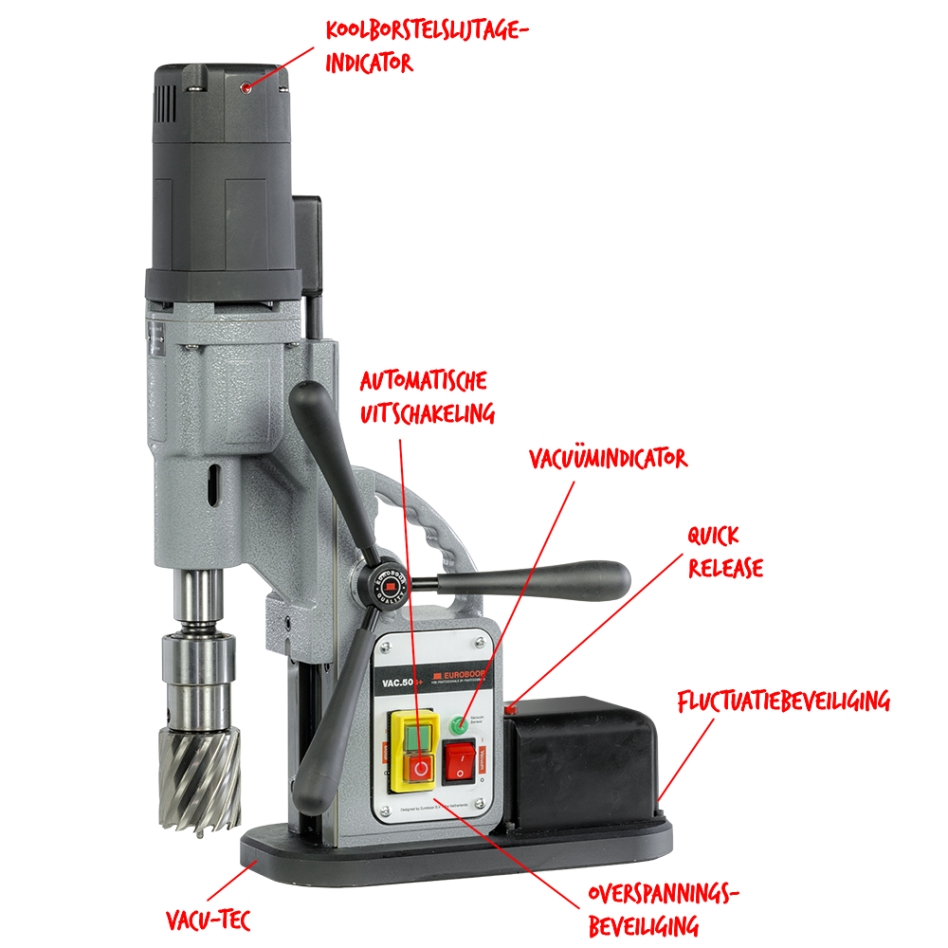 Euroboor 11050207137004 VAC.50+/IC Machine de carottage sous vide