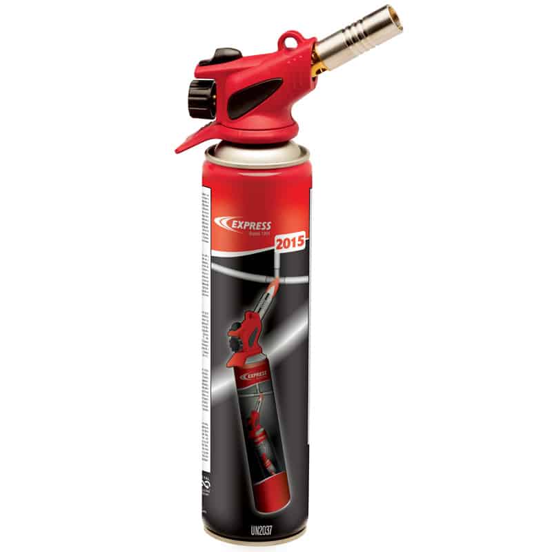 Express 351 351 Lampe à souder / brûleur à gaz avec Piezo, immédiatement réversible - cartouche de gaz 2015 incluse