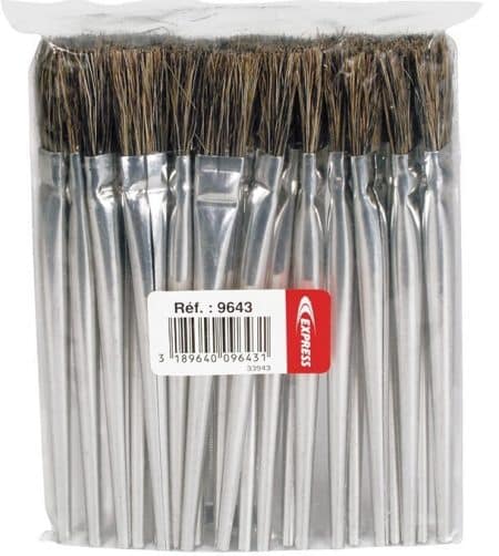 Express 9643 Brosse en crin de cheval pour flux decap 25pcs