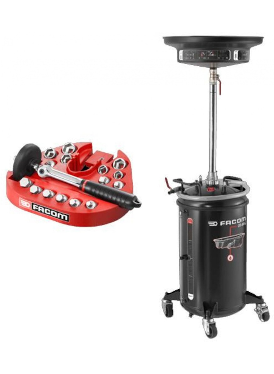 Facom OD.80GD48-KIT SET Bac à huile avec kit de vidange d'huile