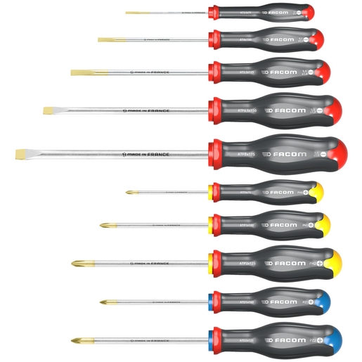 Facom ATW.J10PB Jeu de 10 tournevis Protwist