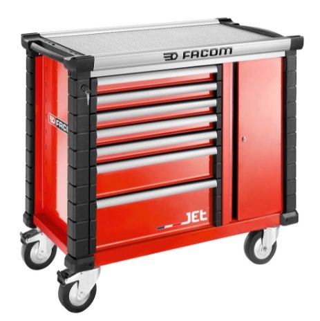 Facom JET.T7M3A Établi mobile 7 tiroirs rouge