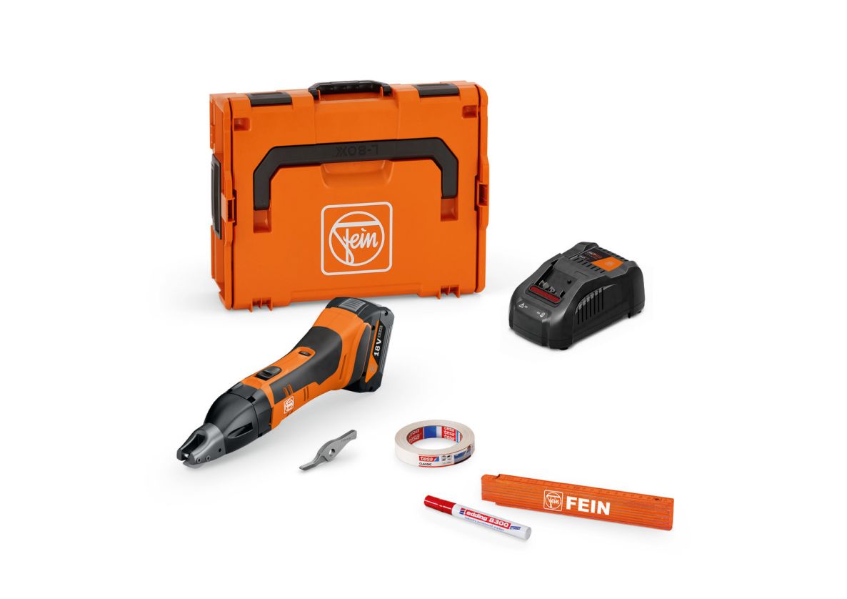 Fein 71300563000 ABSS 18 1.6 E AS Kit de base pour fraise à Accu jusqu'à 1.6 mm 1x batterie 18V 5.0Ah et chargeur dans une valise L-BOXX