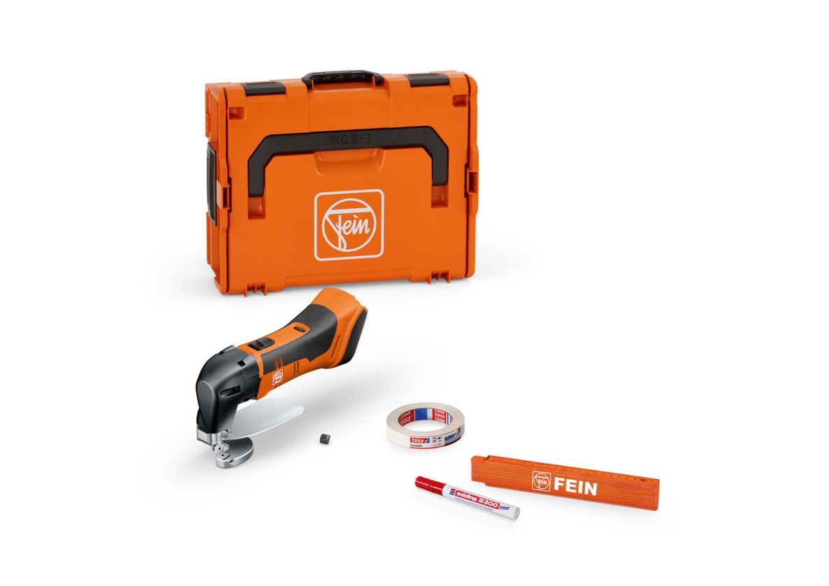 Fein 71300662000 ABLS 18 1.6 E AS Cisaille à tôle Accu set de base jusqu'à 1.6 mm excl. batterie et chargeur en coffret L-BOXX