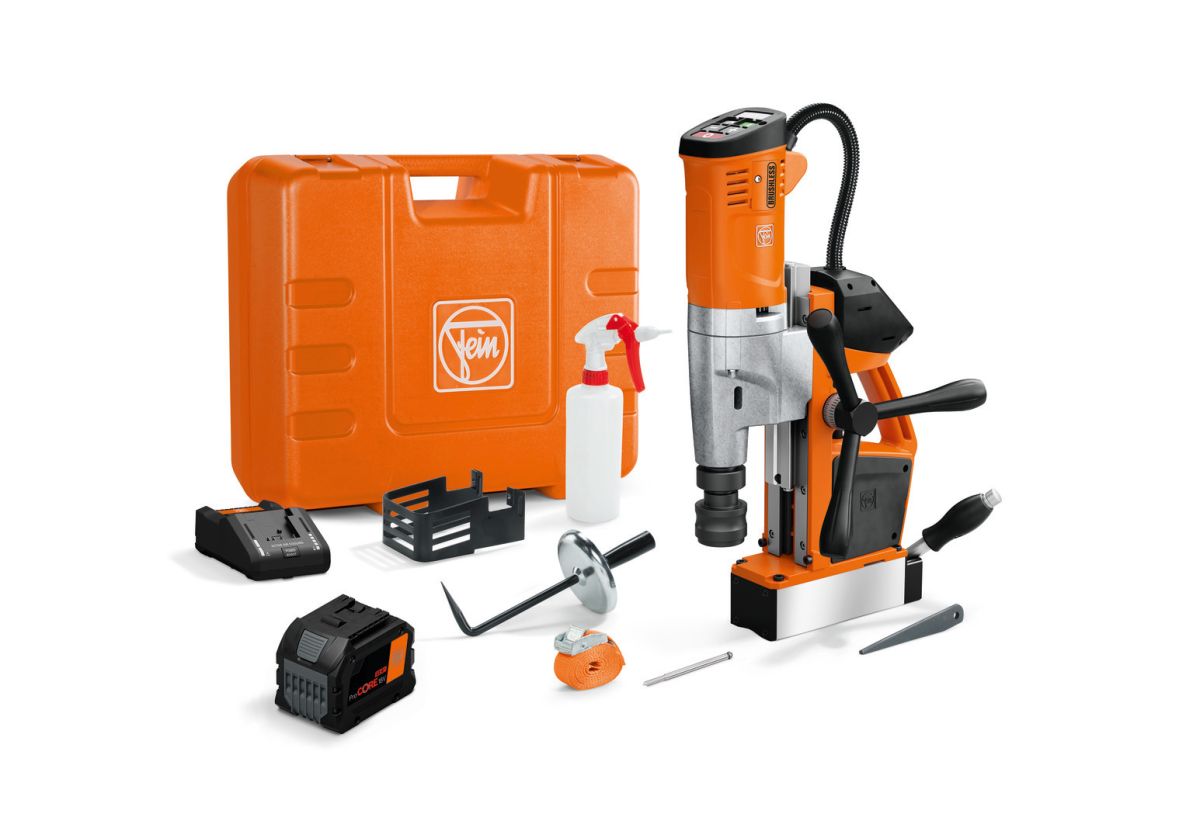 Fein 71700463000 AKBU 35 PMQW AS Perceuse magnétique sans fil 1x batterie 12.0Ah et chargeur en mallette