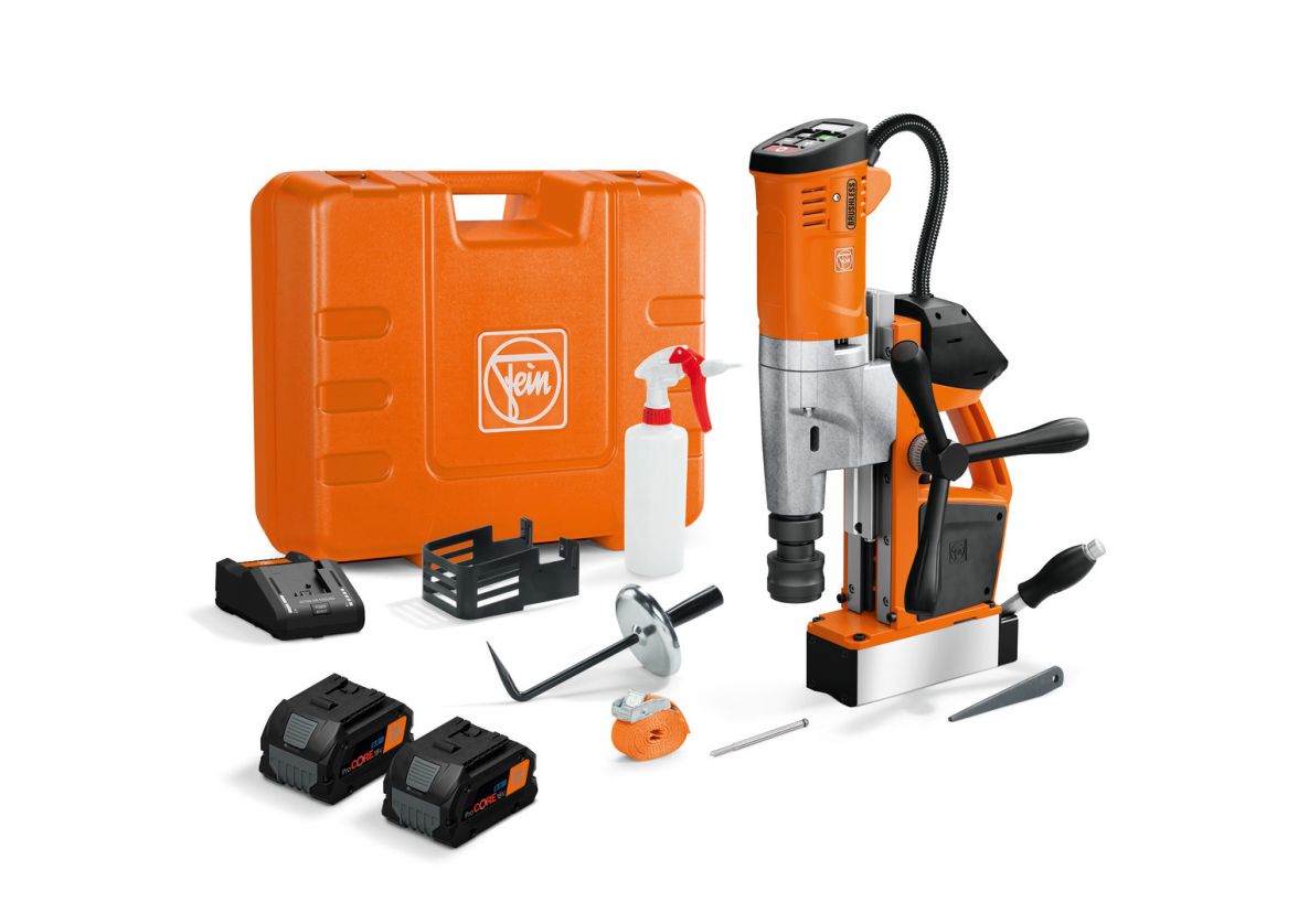 Fein 71700464000 AKBU 35 PMQW AS Perceuse magnétique sans fil 2x 8.0Ah batterie et chargeur en mallette