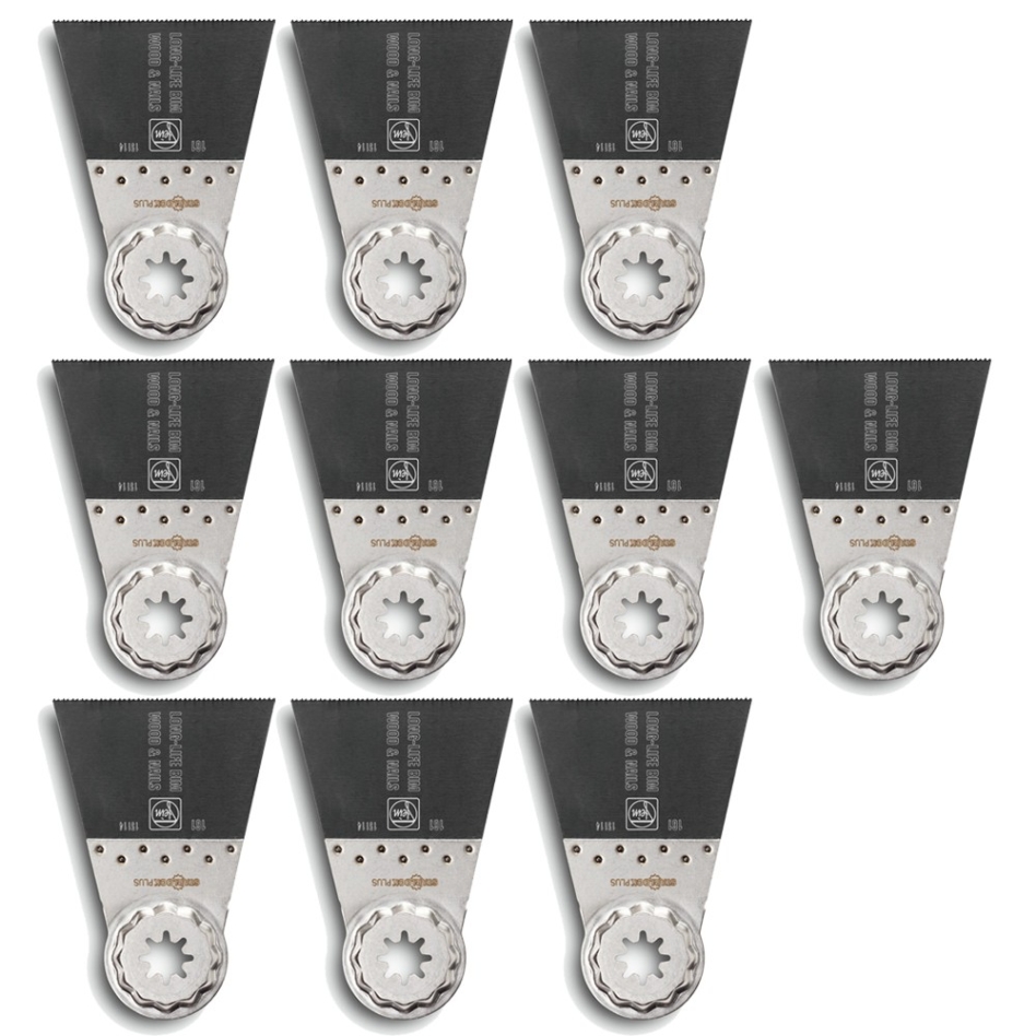 Fein Accessoires 63502161240 Lame de scie E-Cut Bi-Metal Long-Life SLP 65 x 50 10pcs