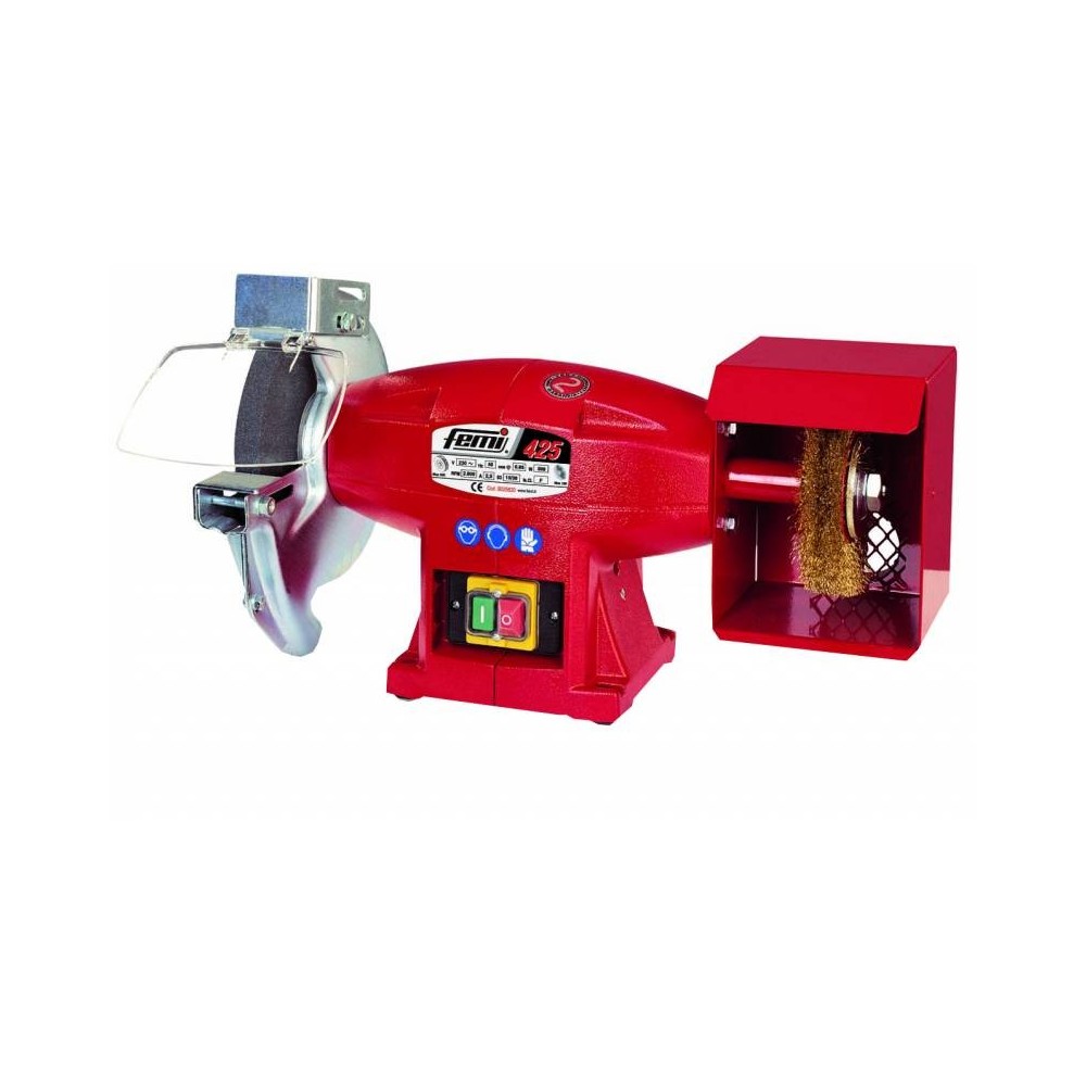 Femi 8025620 425 Meuleuse d'établi Combi 200/150 mm 500 Watt - 230V