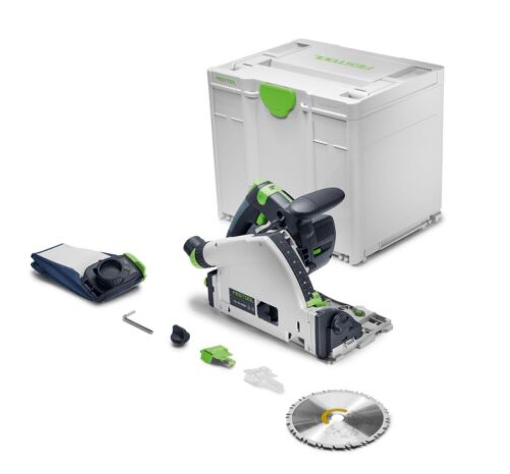 Festool 577988 TSC 55 KSEB-Scie circulaire sans fil de base avec batterie et chargeur en Systainer
