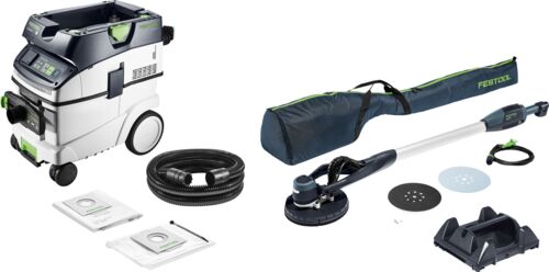 Festool 578417 LHS-E 225/CTL 36-Set Ensemble de ponceuses et d'aspirateurs à long manche