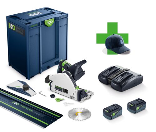 Festool 578229 TSC 55 KEBI-Plus/XL-FS 100Y Limited Edition scie circulaire sans fil 2x 18V 5.0 Ah