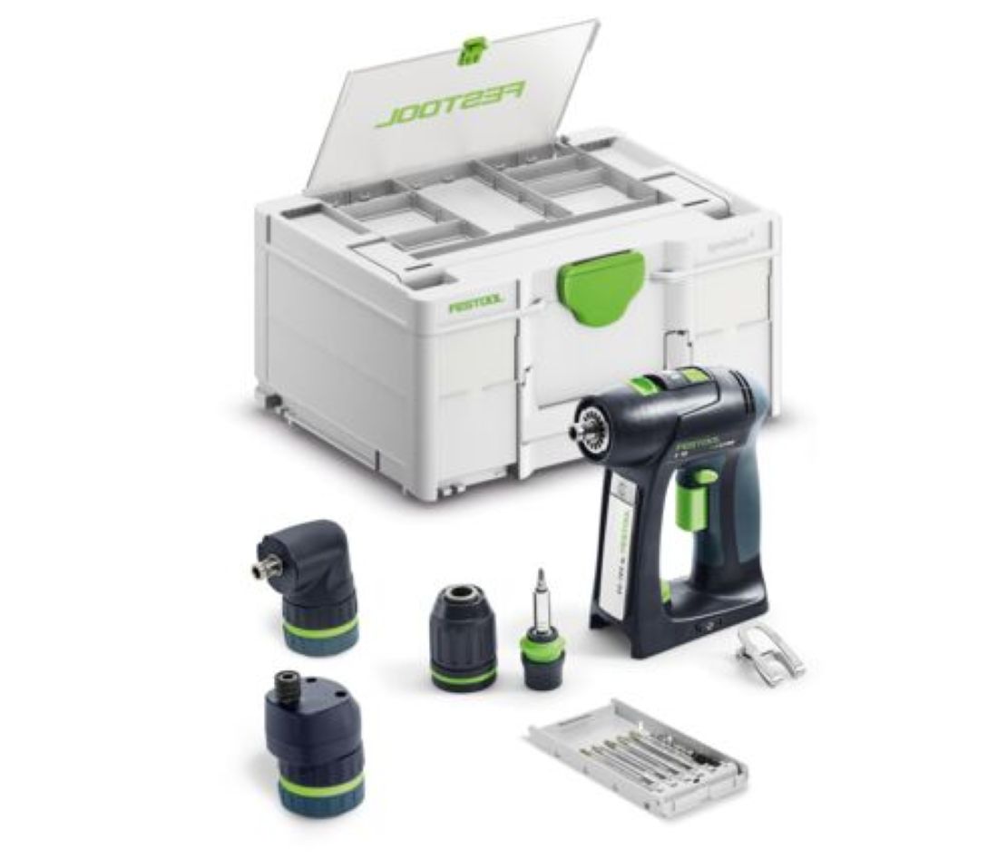 Festool 578831 C 18 Basic-Set perceuse-visseuse sans fil sans batterie ni chargeur en mallette