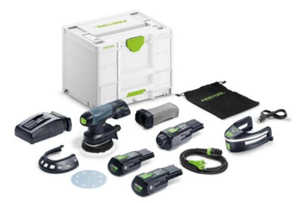 Festool 578857 Ponceuse excentrique ETSC 125 3.0 I-Set Accu 1x batterie 18V 3.0Ah et chargeur rapide en mallette