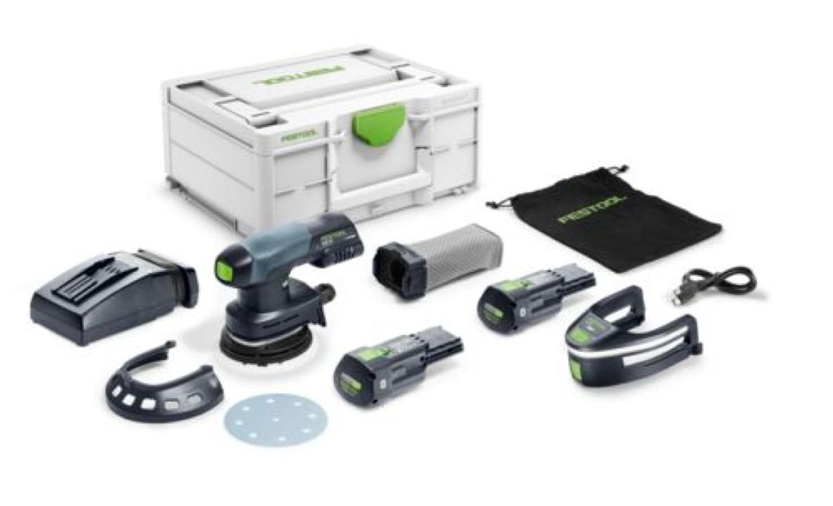 Festool 578854 Ponceuse excentrique ETSC 125 3.0 I-Plus Accu 1x batterie 18V 3.0Ah et chargeur rapide en mallette