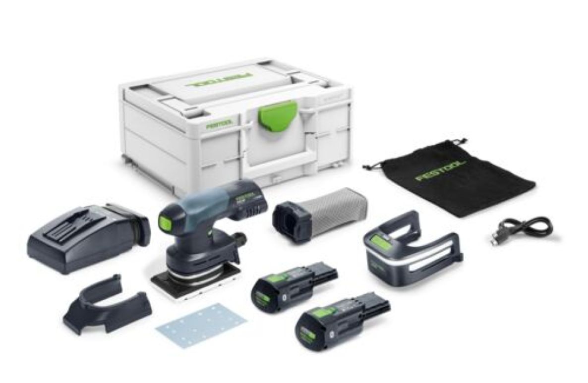 Festool 578931 Ponceuse orbitale sans fil RTSC 400 3.0 I-Plus 1x batterie 18V 3.0Ah et chargeur rapide en mallette