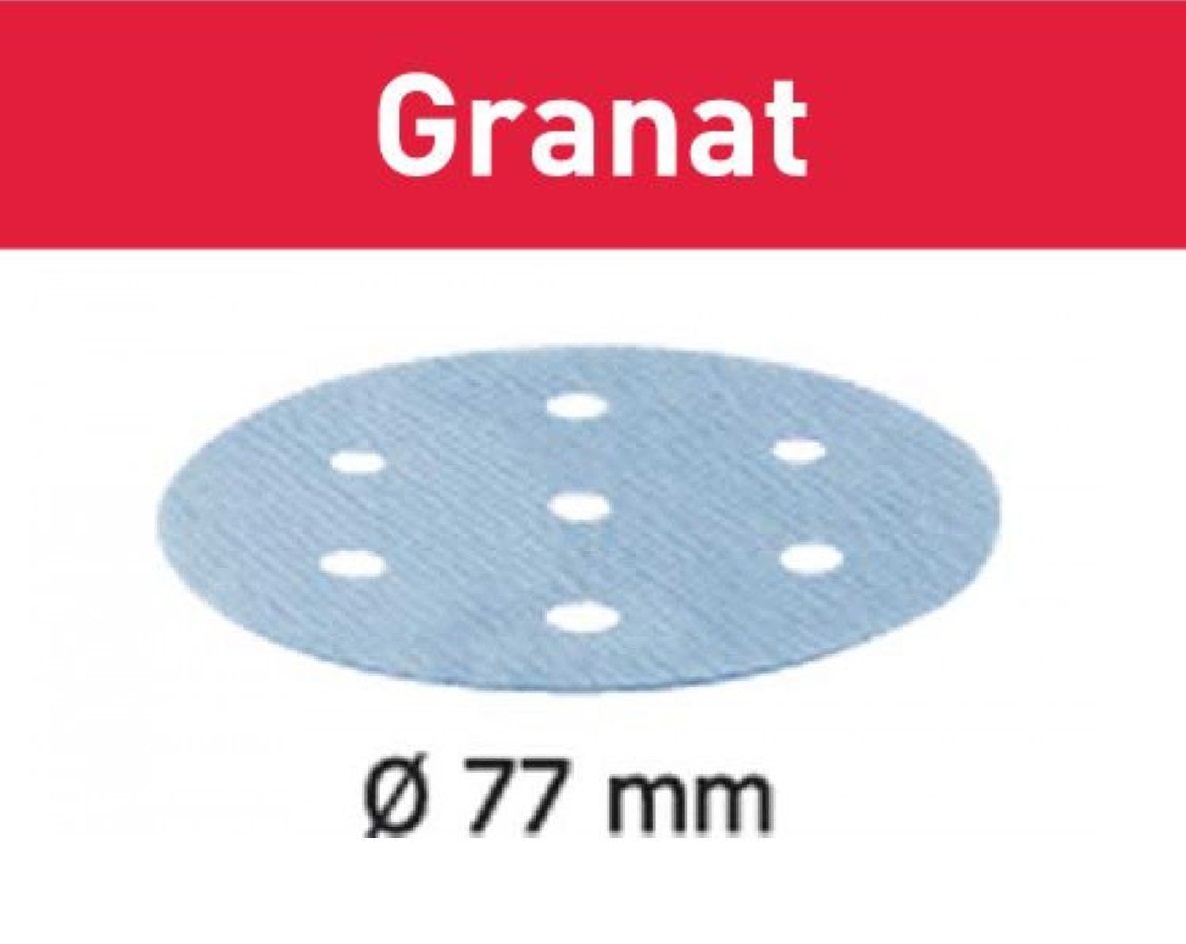 Festool Accessoires 497406 Abrasif STF D77/6 P120 GR/50 Granat