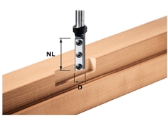 Festool Accessoires 497454 Fraise à rainurer avec plaquettes réversibles HW S12 D16/50 WP