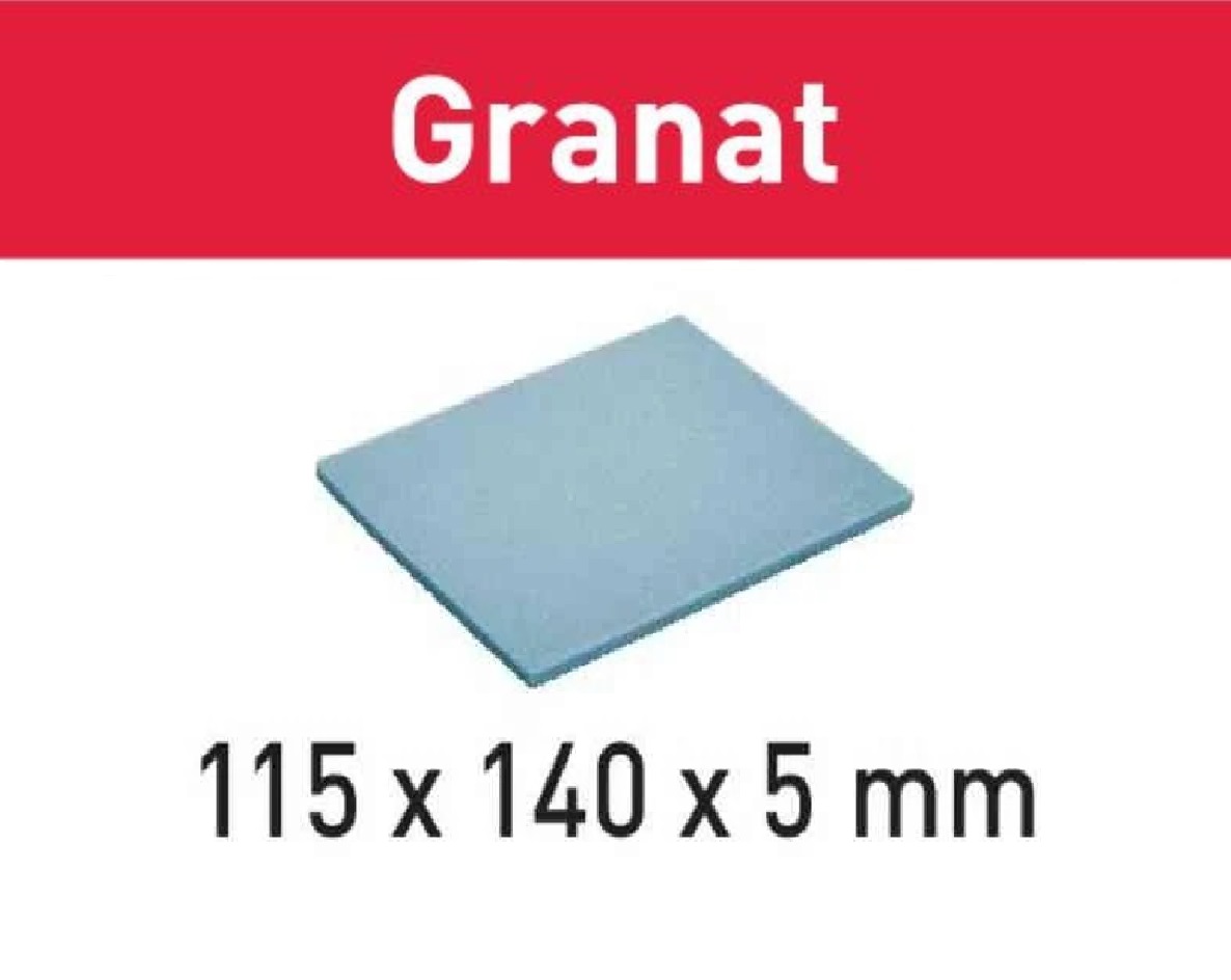 Festool Accessoires 201100 Éponge abrasive GRANAT 115x140x5 SF 800 GR/20