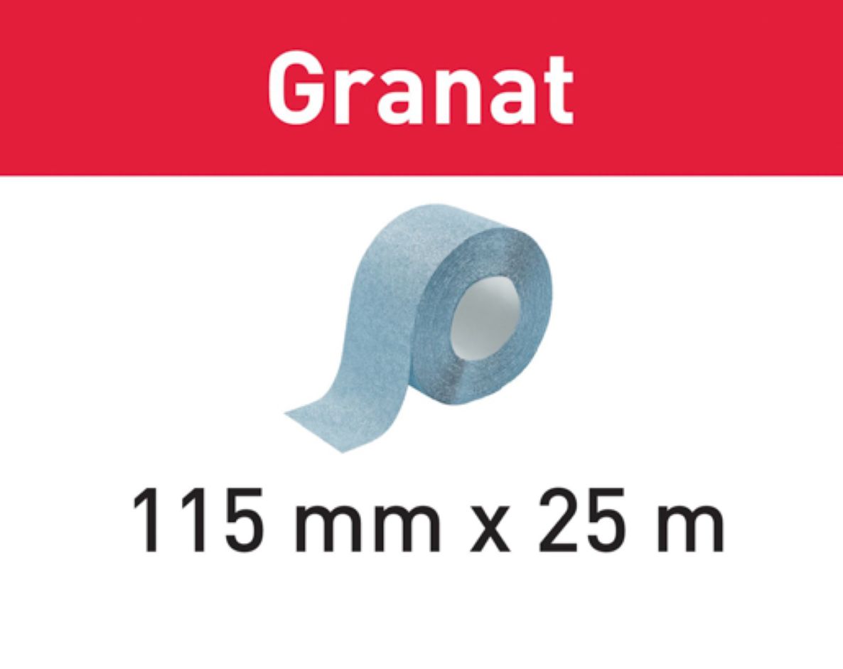 Festool Accessoires 201103 Abrasifs en rouleau 115x25m P40 GR Granat