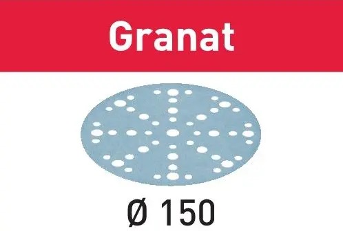 Festool Accessoires 575165 Disques à poncer Granat STF D150/48 P150 GR/100