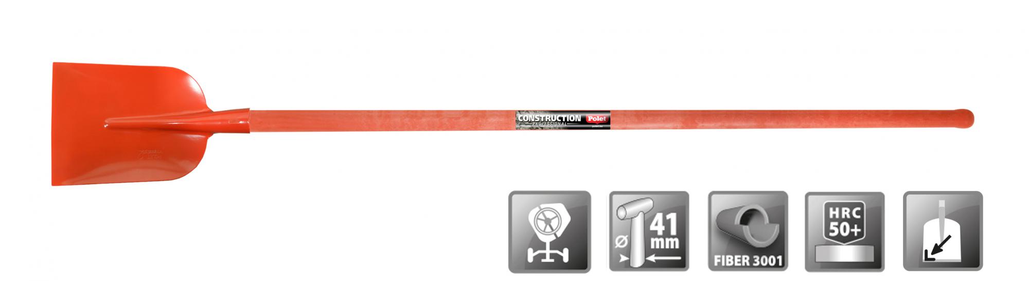Polet FH110511 Pelle à béton professionnelle 290X220 FIB.3001 1.3M