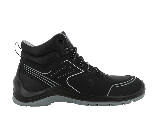 Safety Jogger FLOWS3MID Chaussure de sécurité S3 ESD sportive sans métal, semi-haute, noire