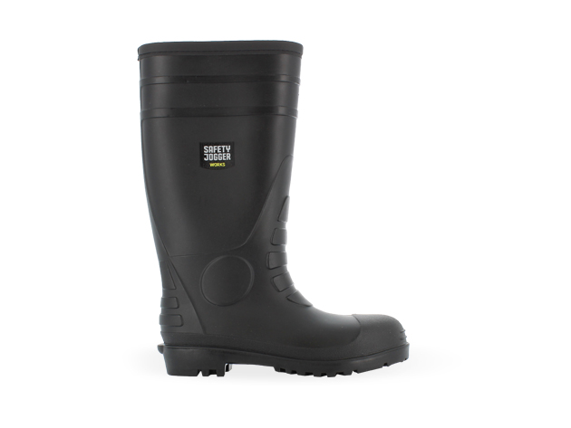 Safety Jogger HERCULES Botte de sécurité en PVC haute et résistante à la perforation, noire