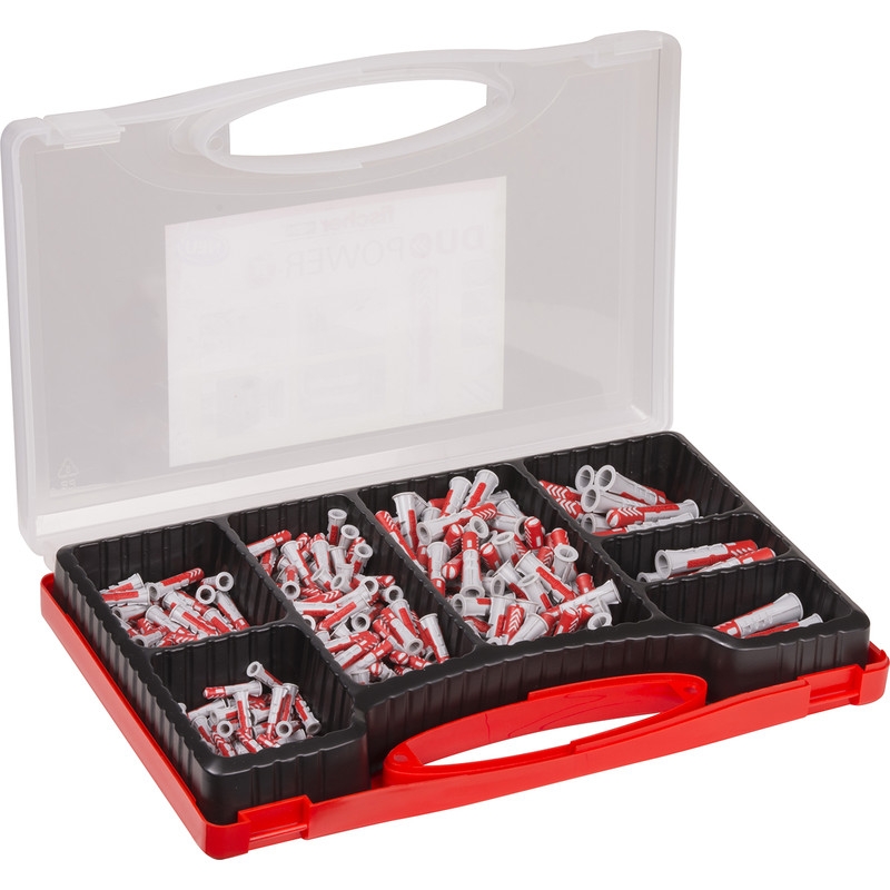 Fischer 535973 Redbox Duopower Assortiment de pluggings en mallette !