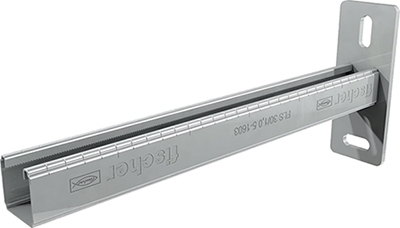 Fischer 538744 Support rail/mur ALK 37 - 450 10 pièces