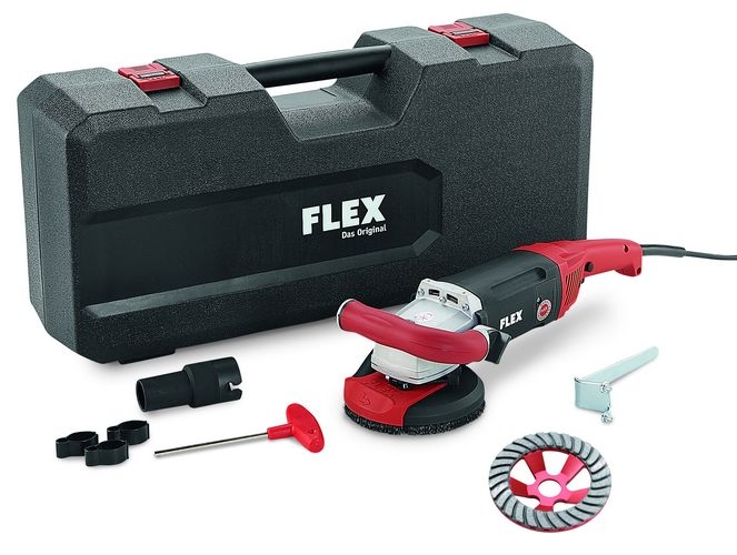 Flex-tools 408603 LD 18-7 125 R, Kit Turbo-Jet ponceuse à béton 125 mm