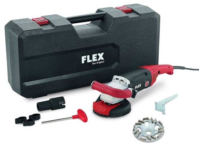 Flex-tools 408611 LD 18-7 125 R, kit ponceuse à béton TH-Jet 125 mm