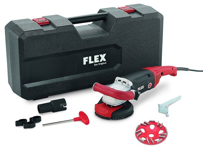 Flex-tools 408638 LD 18-7 125 R, Kit E-Jet ponceuse à béton 125 mm