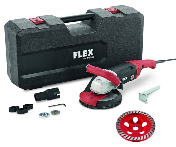 Flex-tools 418765 LD 18-7 150 R KIT, Turbo-JET Ponceuse à béton 150 mm 1800W