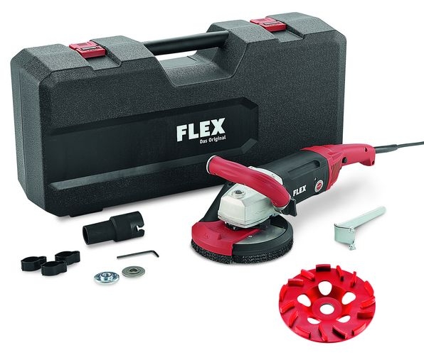 Flex-tools 418781 LD 18-7 150 R KIT, E-JET Ponceuse à béton 150 mm 1800W