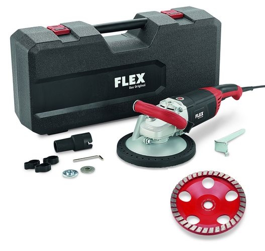 Flex-tools 420514 LD 24-6 180, Kit Ponceuse à béton Turbo-Jet 180mm