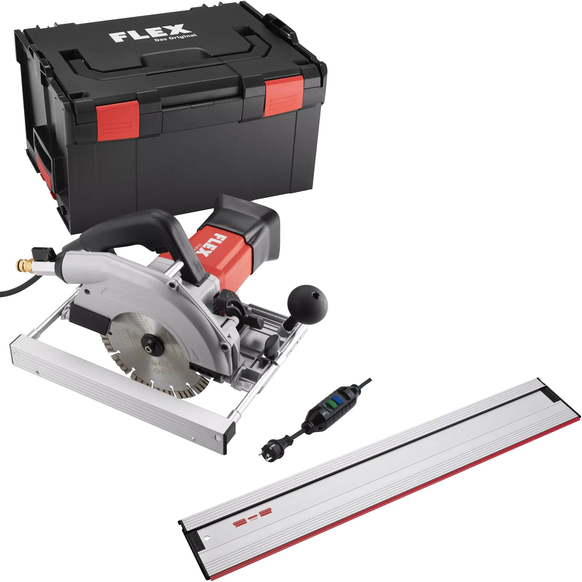 Flex-tools 531029 CS60 WET Scie circulaire pour carrelage et pierre naturelle 60 mm + 1 rail de guidage GRS 160