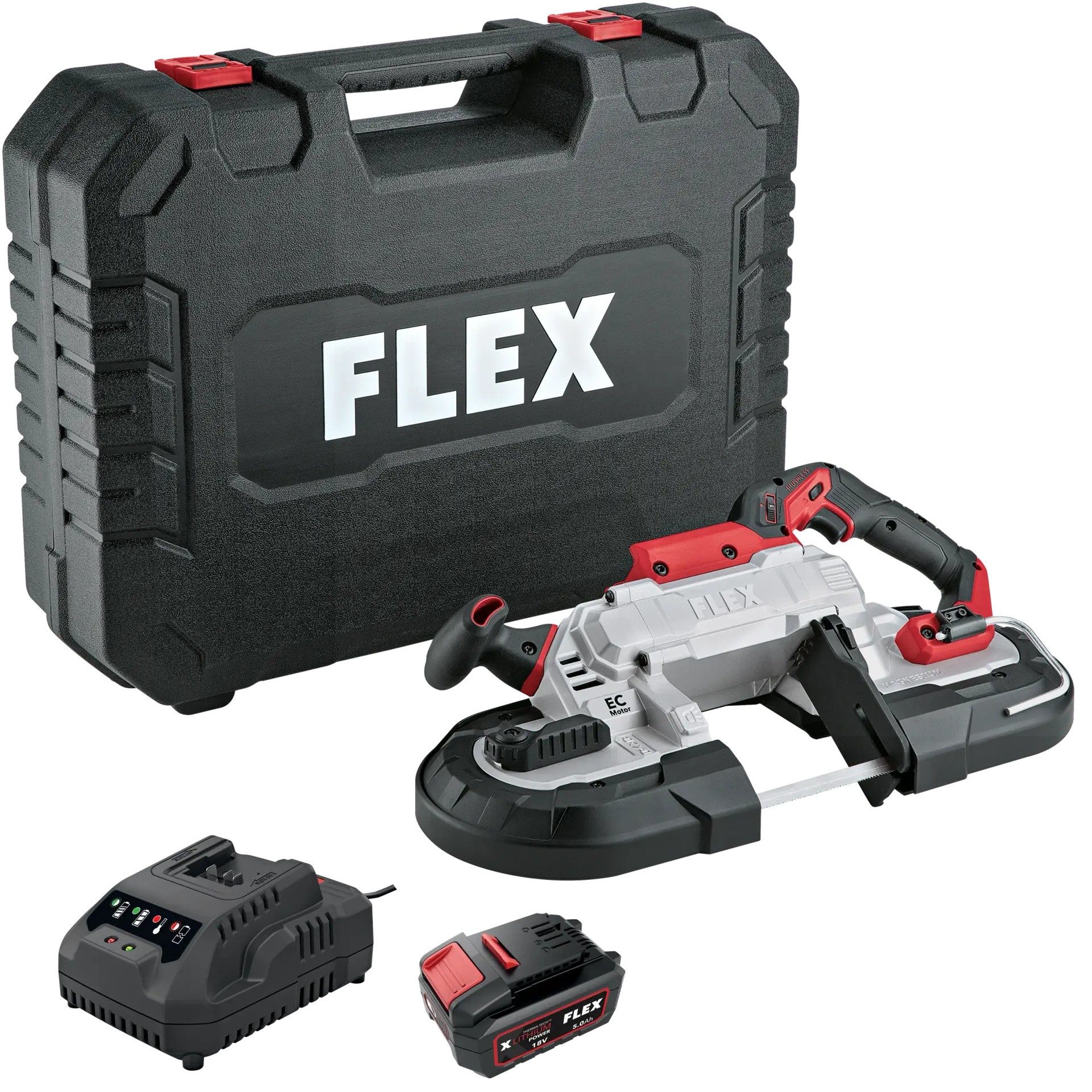 Flex-tools 534517 SBE 127 18-EC Accu Band Saw 18V 1 x batterie 18V 2.5Ah + chargeur