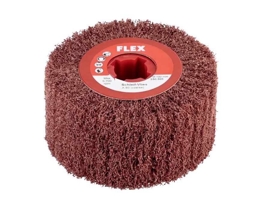 Flex-tools Accessoires 256973 Feuille de broyage 100 x 100 mm Grain A80