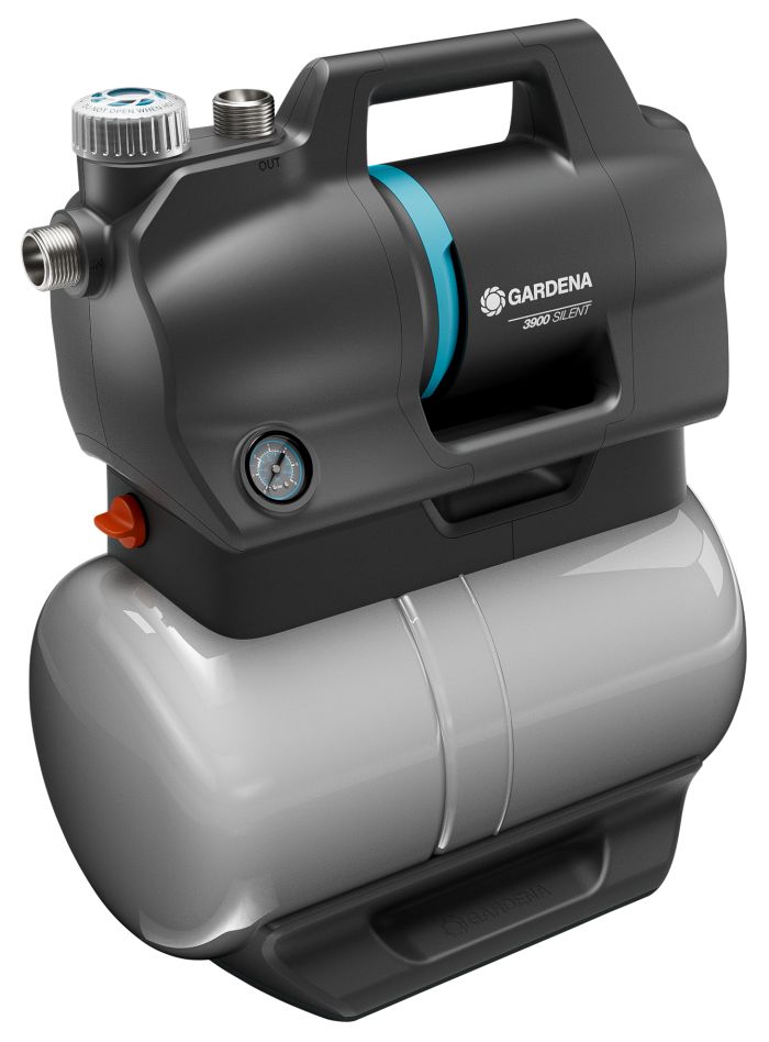 Gardena 09066-20 3900 Silent Pompe hydrophore + tambour 650W 3900 l/h