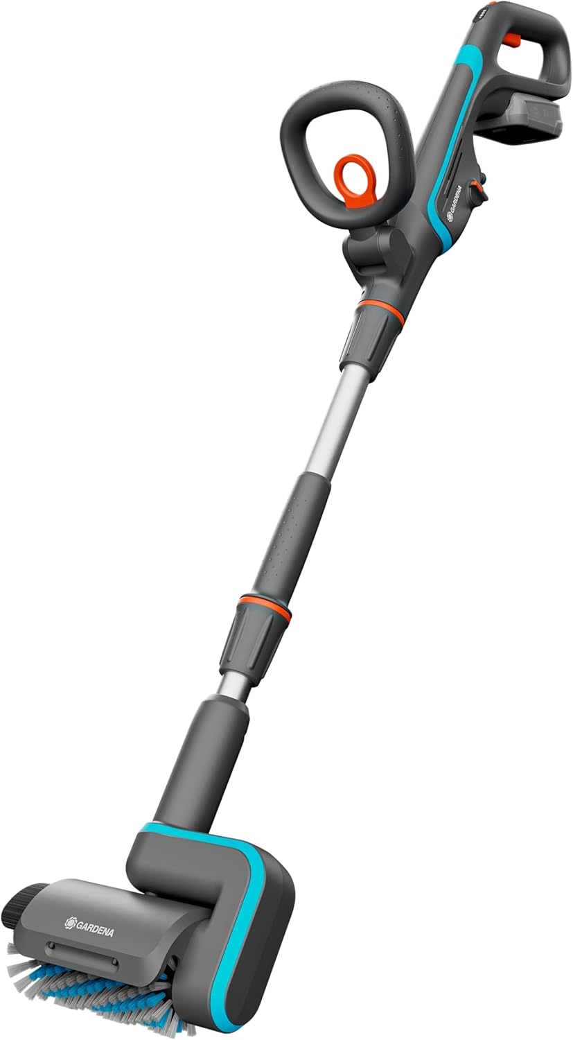 Gardena 14841-20 Nettoyeur sans fil Aquabrush Patio P4A Set