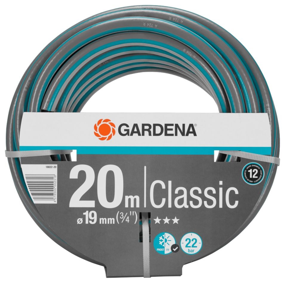 Gardena 18022-20 Tuyau classique 19 mm (3/4") 20 mtr.