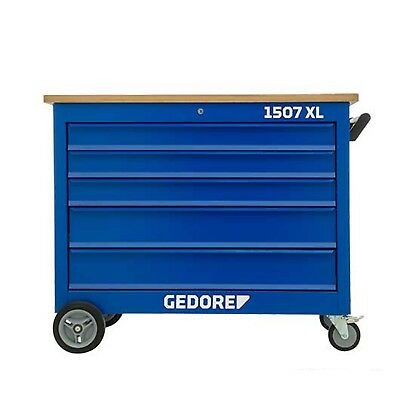 Gedore 3127826 1507 XL 30101 Établi mobile 5 tiroirs