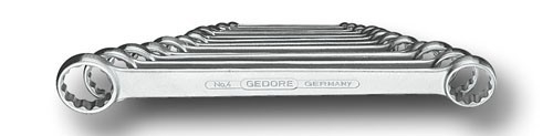 Gedore 6062000 4-12 Jeu de clés plates à anneaux 12 pièces 6-32 mm